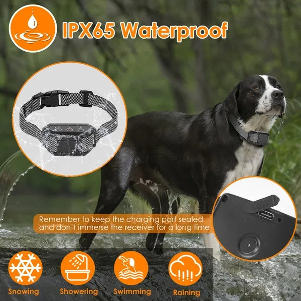 Citronella Bark Collar for Dogs - Waterproof Anti-Bark Spray Control
