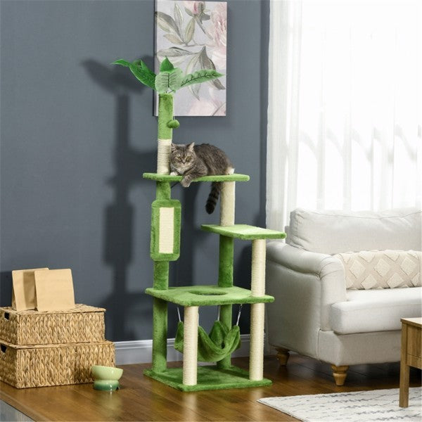 Cat Climbing Tower - Multi-Level Cat Tree with Scratching Posts