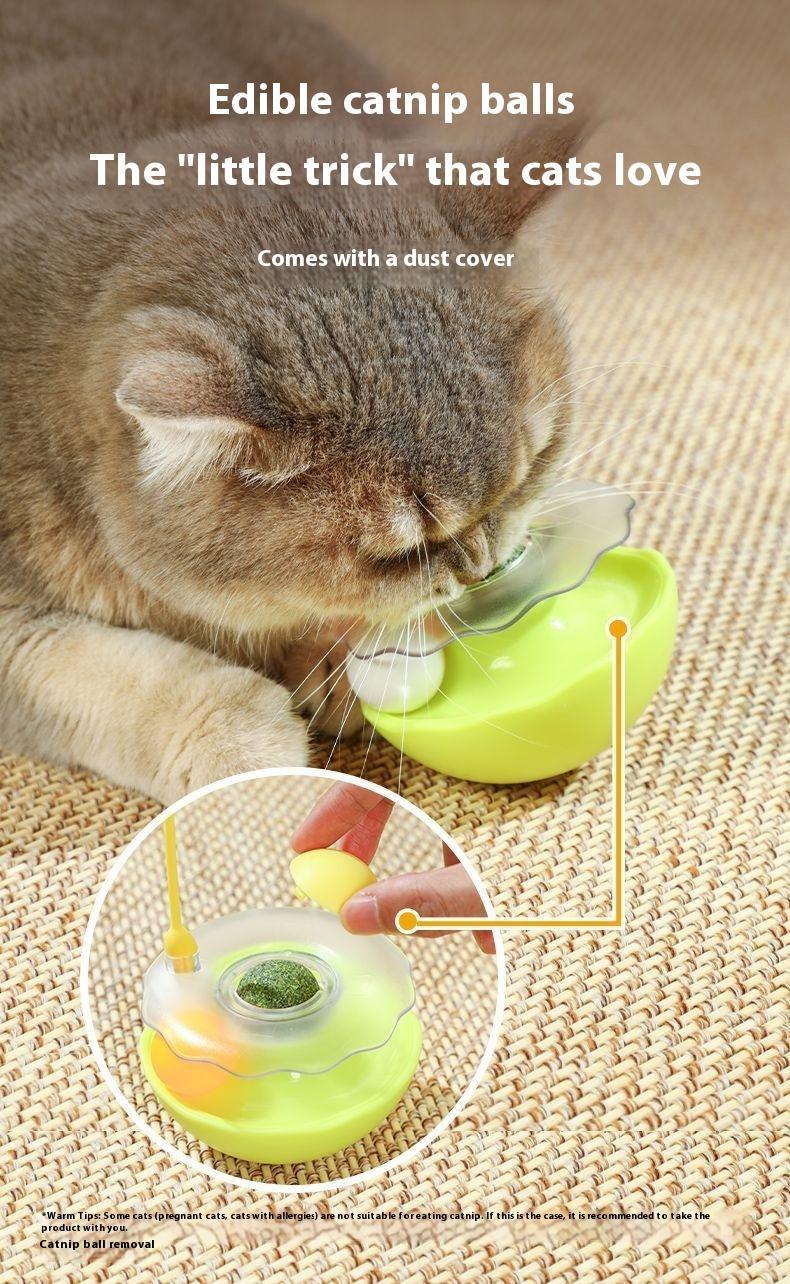 Cat Tumbler Toy Ball - Self-Righting Interactive Play Ball