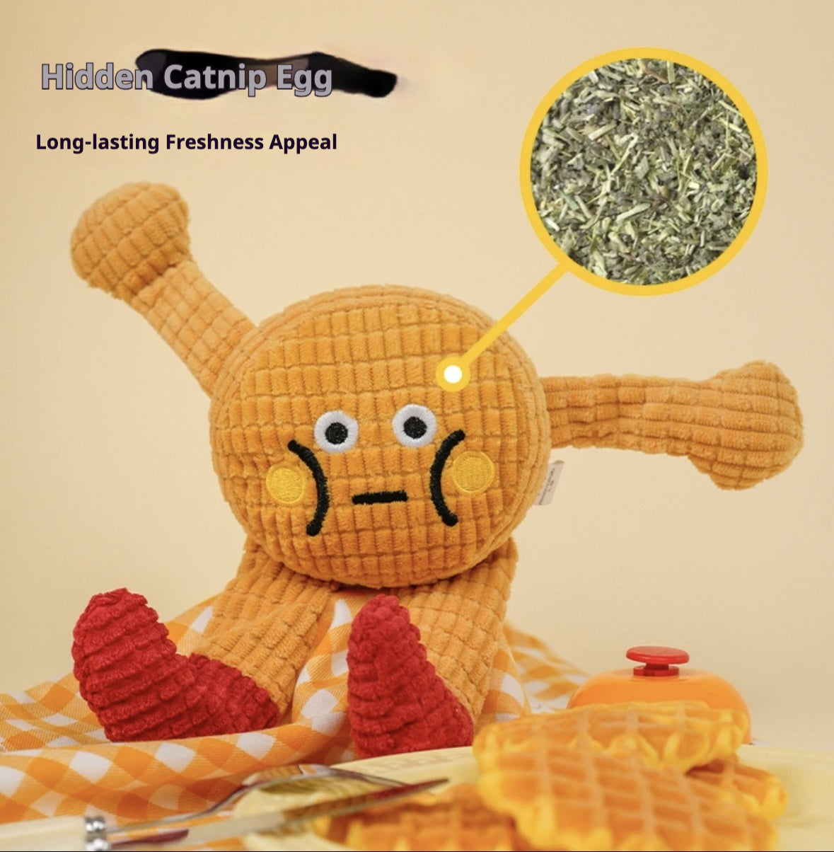 Squeaky Catnip Pet Toy