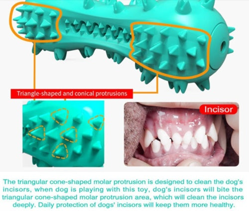 Interactive Dog Toothbrush Chew Toy with Sound