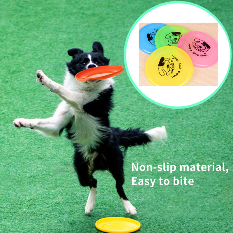 Silicone Flying Disc Dog Toy - Durable Frisbee for Training & Play