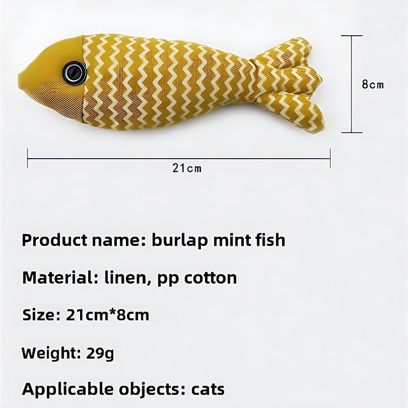Catnip Fish Toy - Mint-Infused Interactive Toy for All Ages