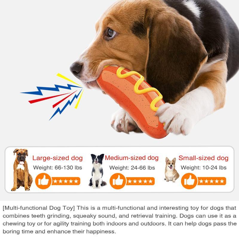 Indestructible Dog Chew Toy for Aggressive Chewers - Tough Rubber Toy