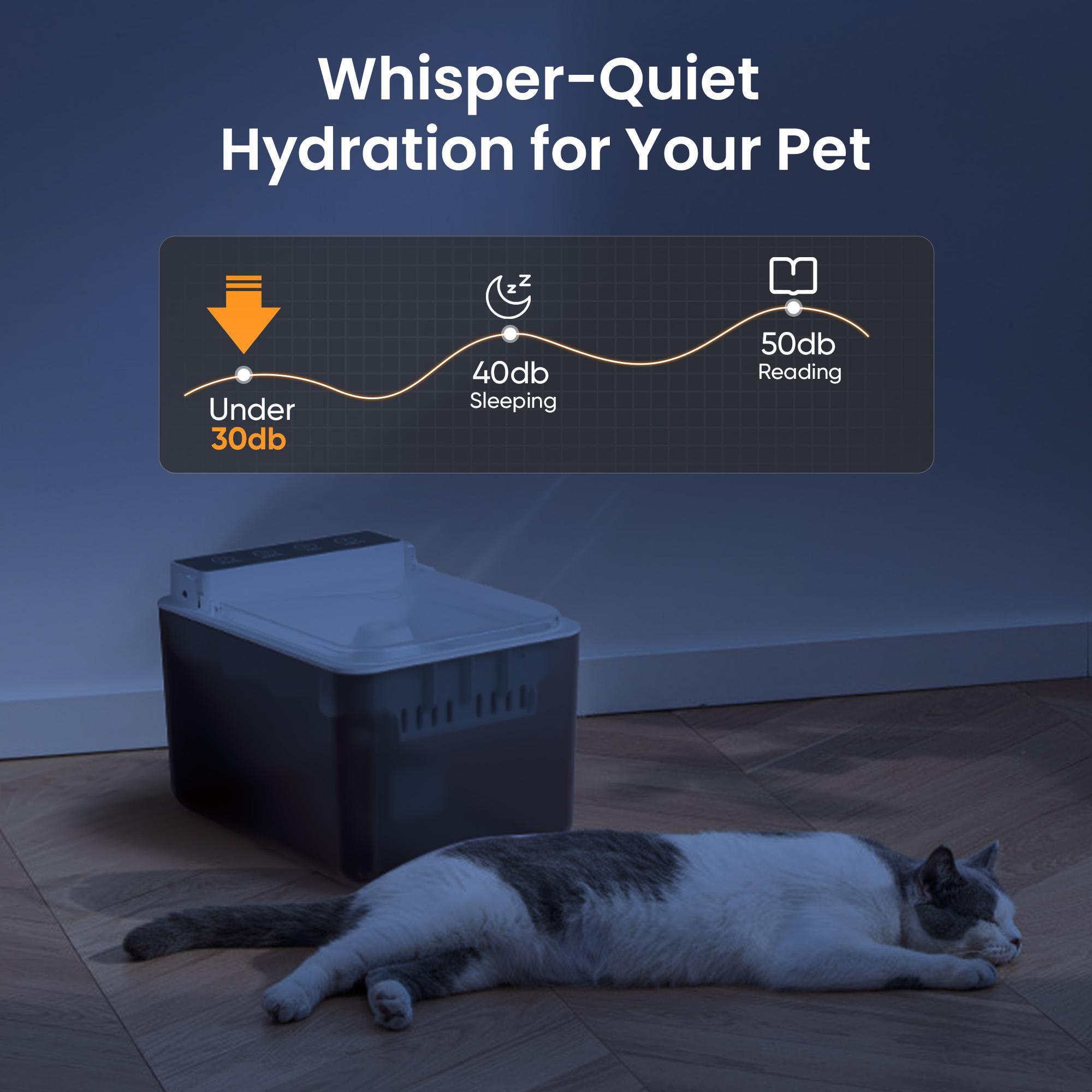 Automatic Pet Water Fountain - Smart Sensing Dog & Cat Dispenser