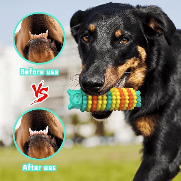 Indestructible Rubber Dog Chew Toy for Aggressive Chewers
