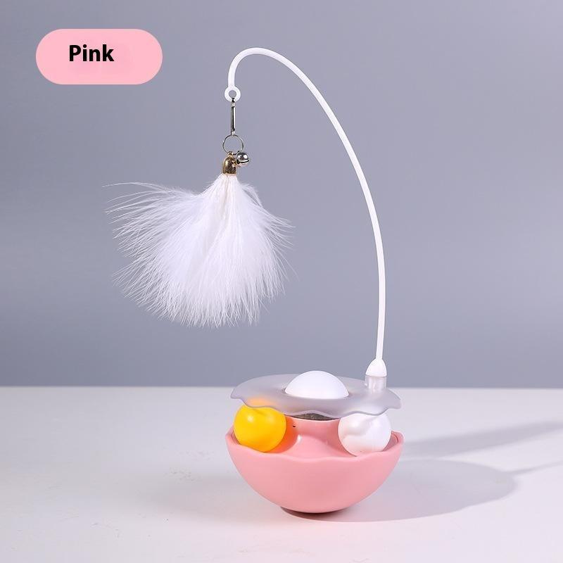 Cat Tumbler Toy Ball - Self-Righting Interactive Play Ball