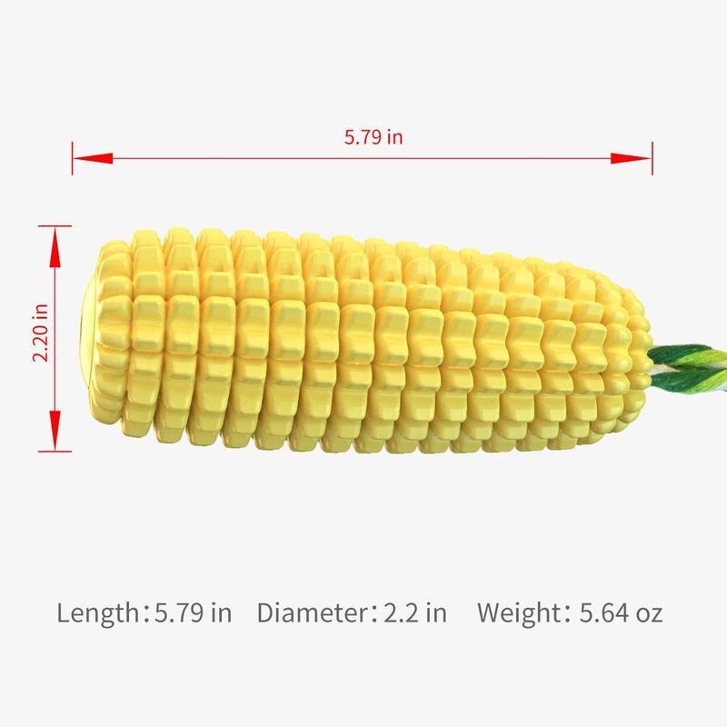 Squeaky Corn Stick Rope Dog Chew Toy - 5.8" for Small to Large Dogs