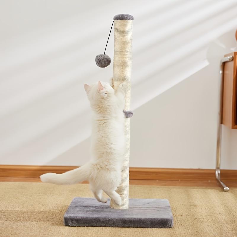 Sisal Rope Cat Scratching Post with Hanging Ball Toy