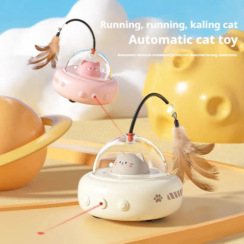 Cat Teaser Wand Toys - Interactive Feather & String Play Set
