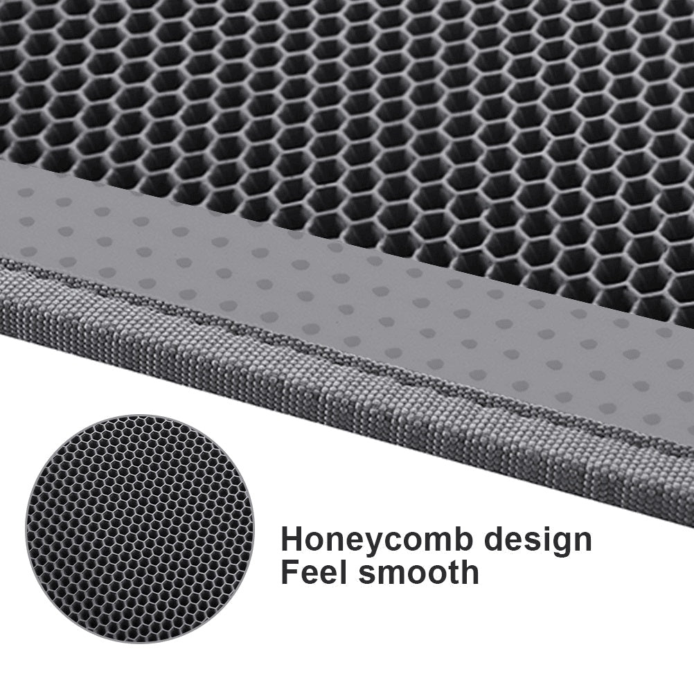 Double Layer Cat Litter Mat - Honeycomb Trapping Design