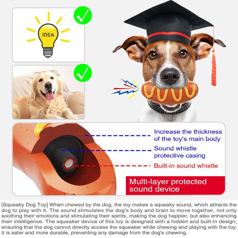 Indestructible Dog Chew Toy for Aggressive Chewers - Tough Rubber Toy