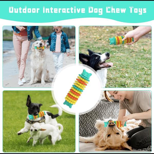 Indestructible Rubber Dog Chew Toy for Aggressive Chewers