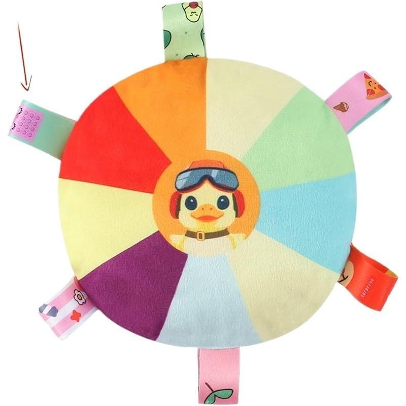 Plush Pet Dog Flying Disc - Interactive Chew Toy with Bells