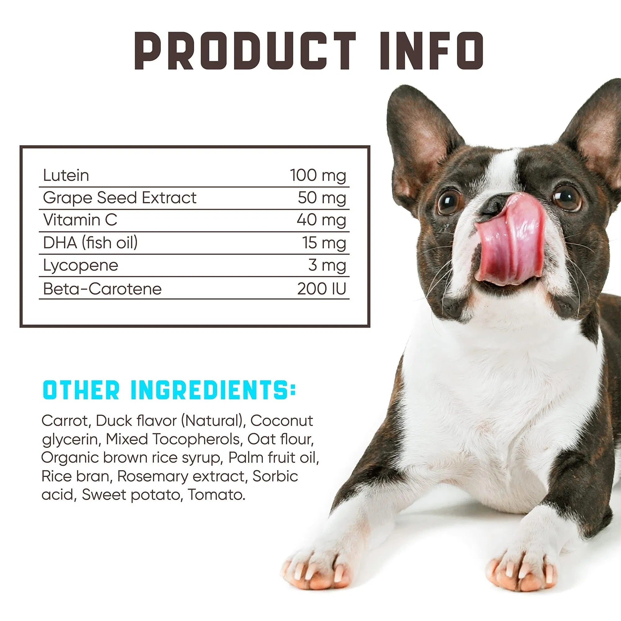 Dog Eye Vitamins - Vision Support & Tear Stain Supplement