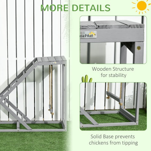 Chicken Swing Set with Perch & Ladder - Coop Enrichment Toy
