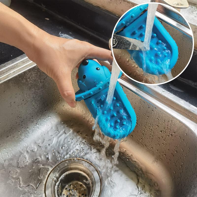 Soft Rubber Puppy Slow Feeder & Treat Dispenser Toy