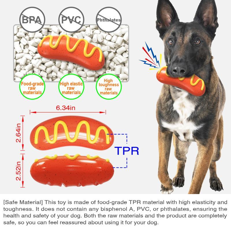 Indestructible Dog Chew Toy for Aggressive Chewers - Tough Rubber Toy