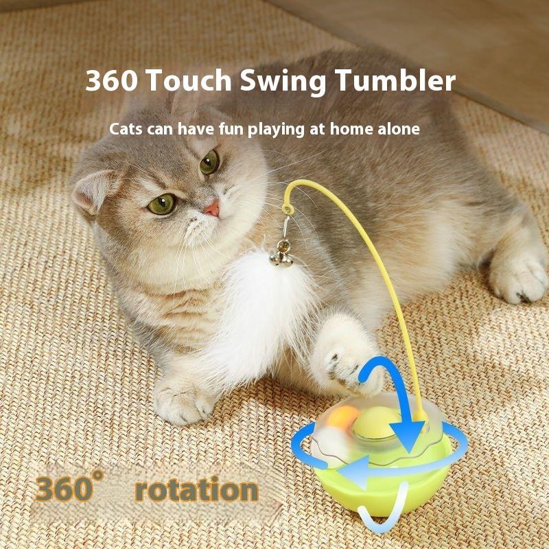 Cat Tumbler Toy Ball - Self-Righting Interactive Play Ball