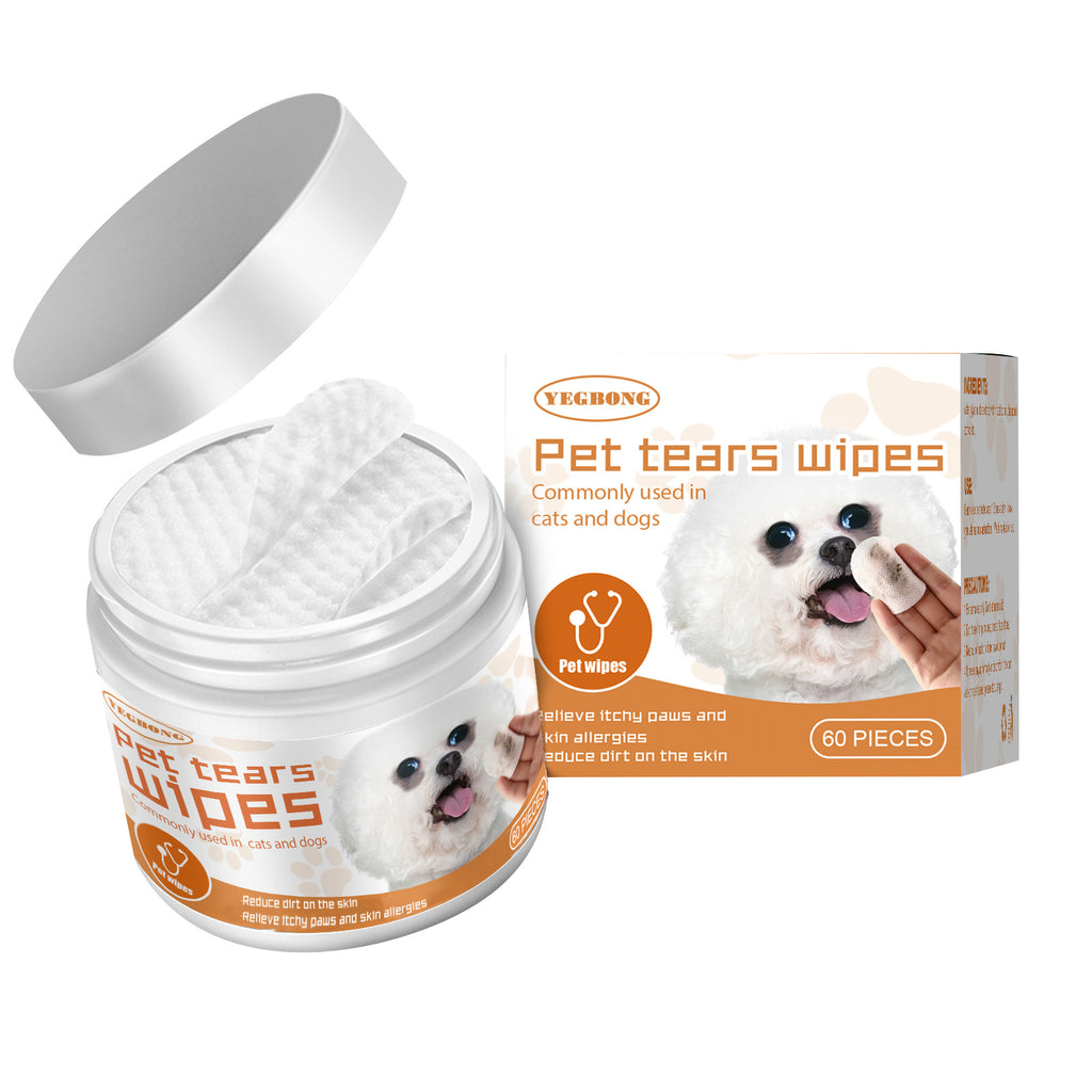 Pet Eye Wipes - Tear Stain Remover for Dogs & Cats