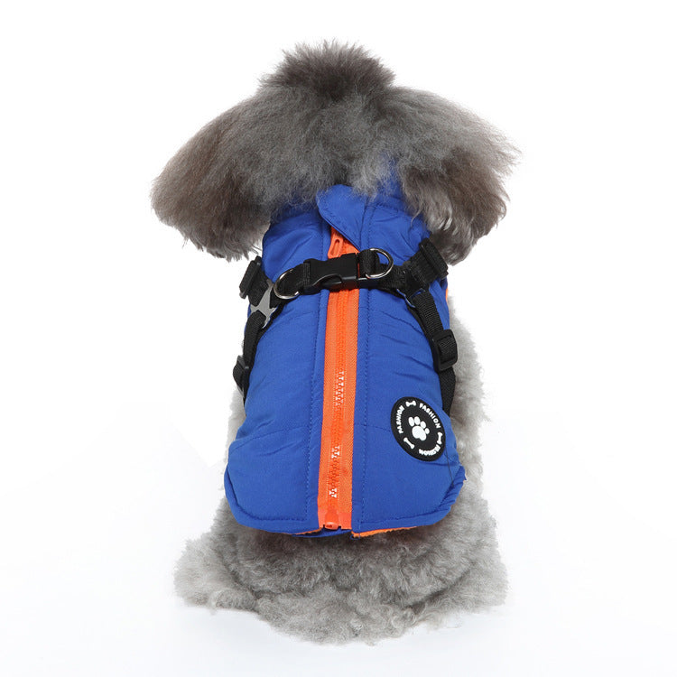 Premium Chest Strap Jacket Cotton-Padded Pet Coat