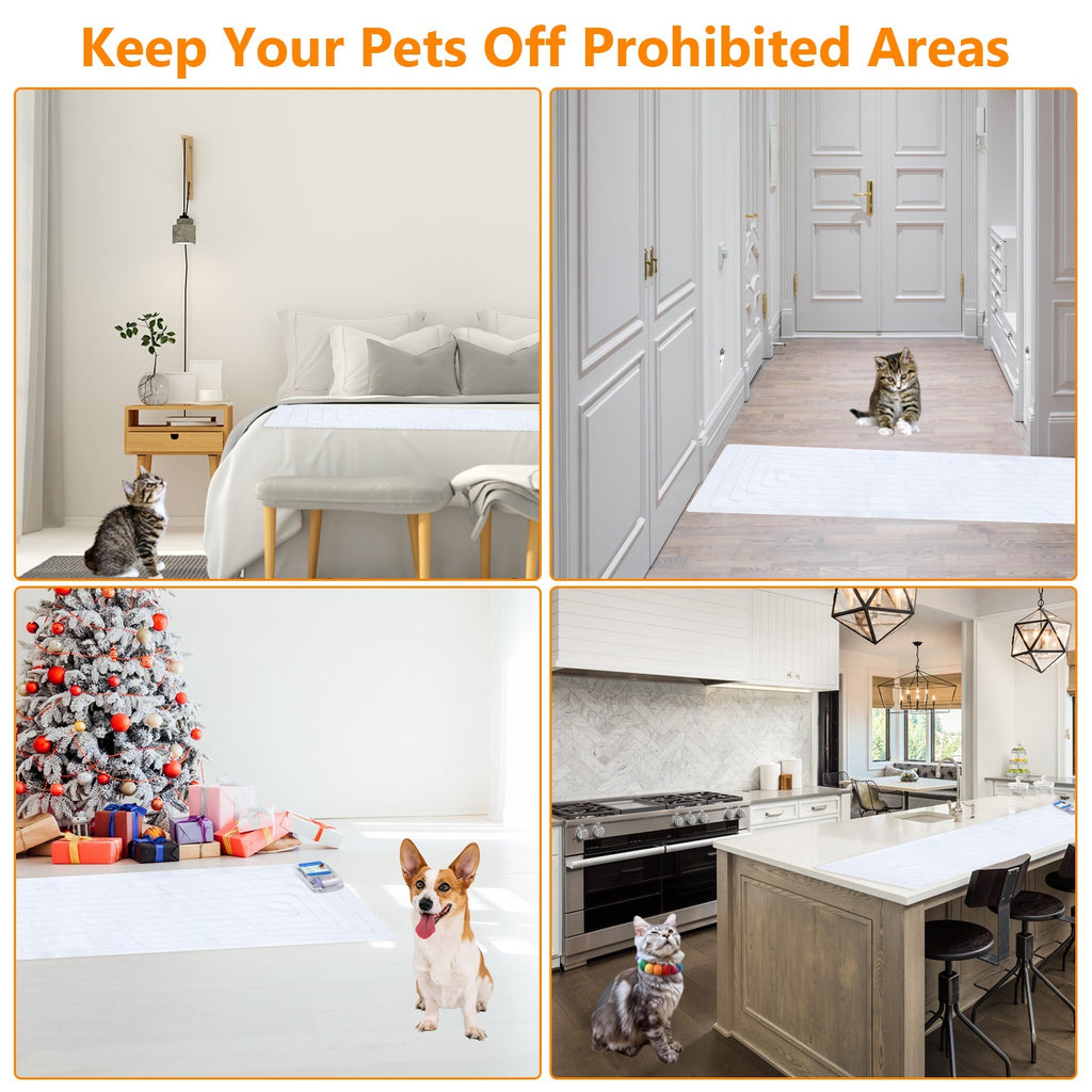 Electronic Pet Training Mat - Safe Indoor Shock Pad for Dogs & Cats (60x12in)