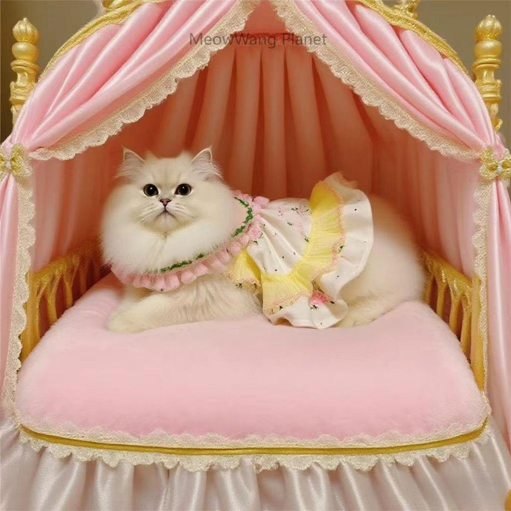 Handcrafted Double Layer Princess Dress for Small Dogs & Cats