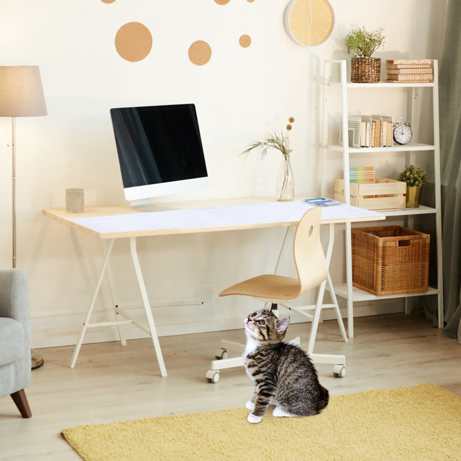 Electronic Pet Training Mat - Safe Indoor Shock Pad for Dogs & Cats (60x12in)