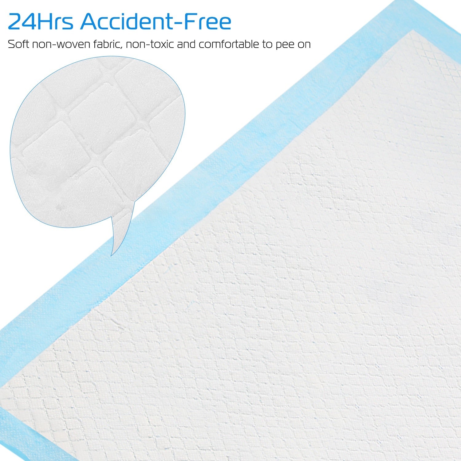 Dog Training Pads - 50 Pack Puppy Pee Pads (24" x 18")