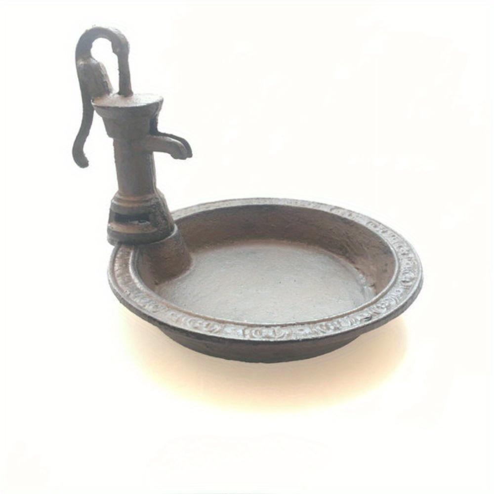 Cast Iron Bird Feeder - Vintage Water Pump Design