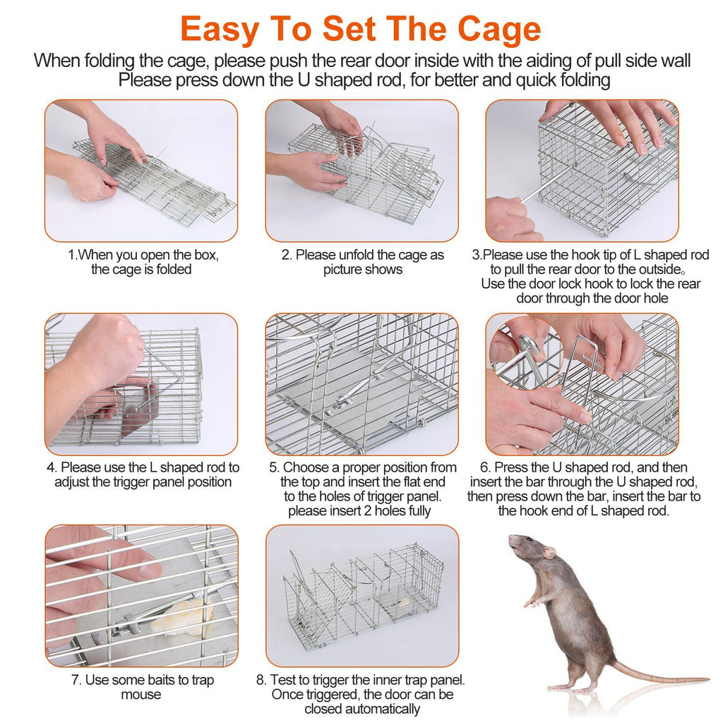 Humane Reusable Mouse Trap - Safe for Families, Children & Pets