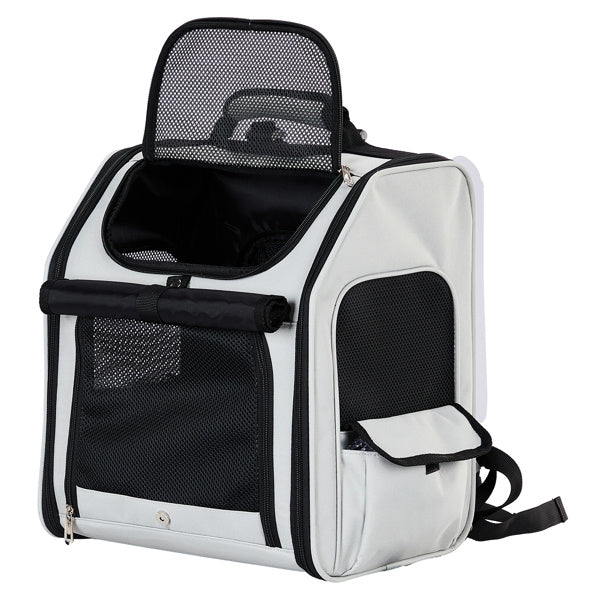 Expandable Pet Carrier Backpack for Small Dogs & Cats