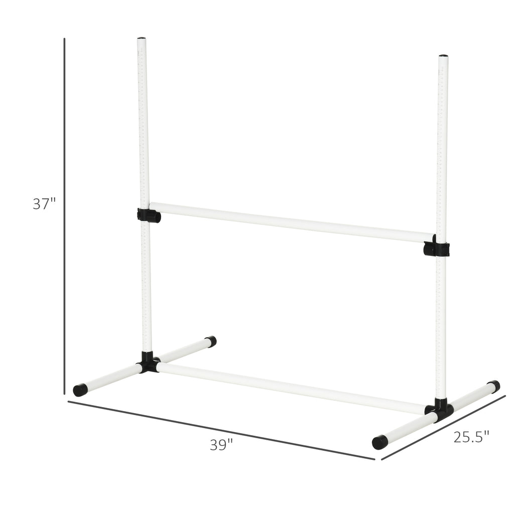 4-Piece Dog Agility Training Set - Adjustable Jump Poles