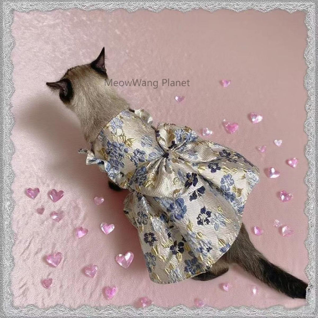 Floral Princess Dress for Small Dogs & Cats