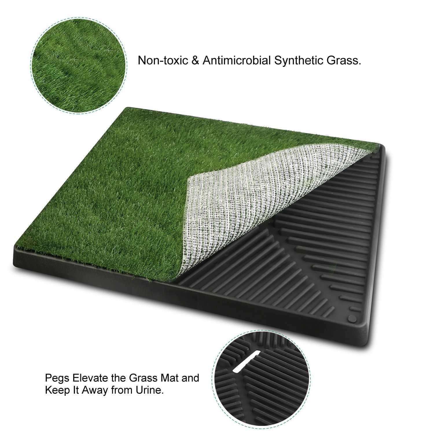 Dog Potty Training Grass Pad - Indoor/Outdoor Pet Toilet Mat