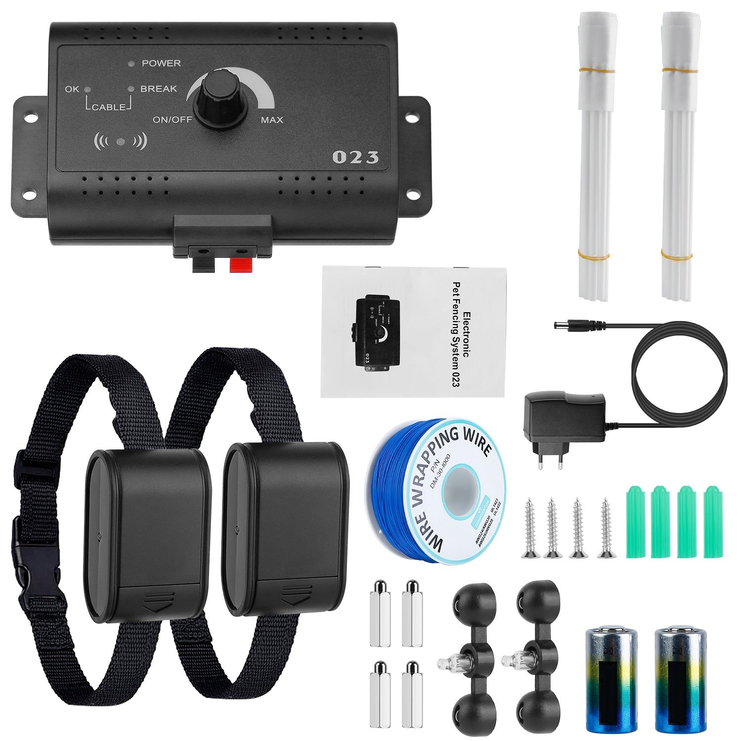 Electric Dog Fence System - Wireless Boundary Containment Kit