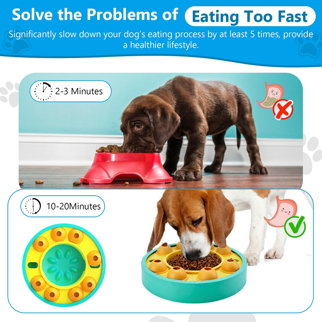 Dog Puzzle Food Feeder - Slow Feeding Interactive Toy