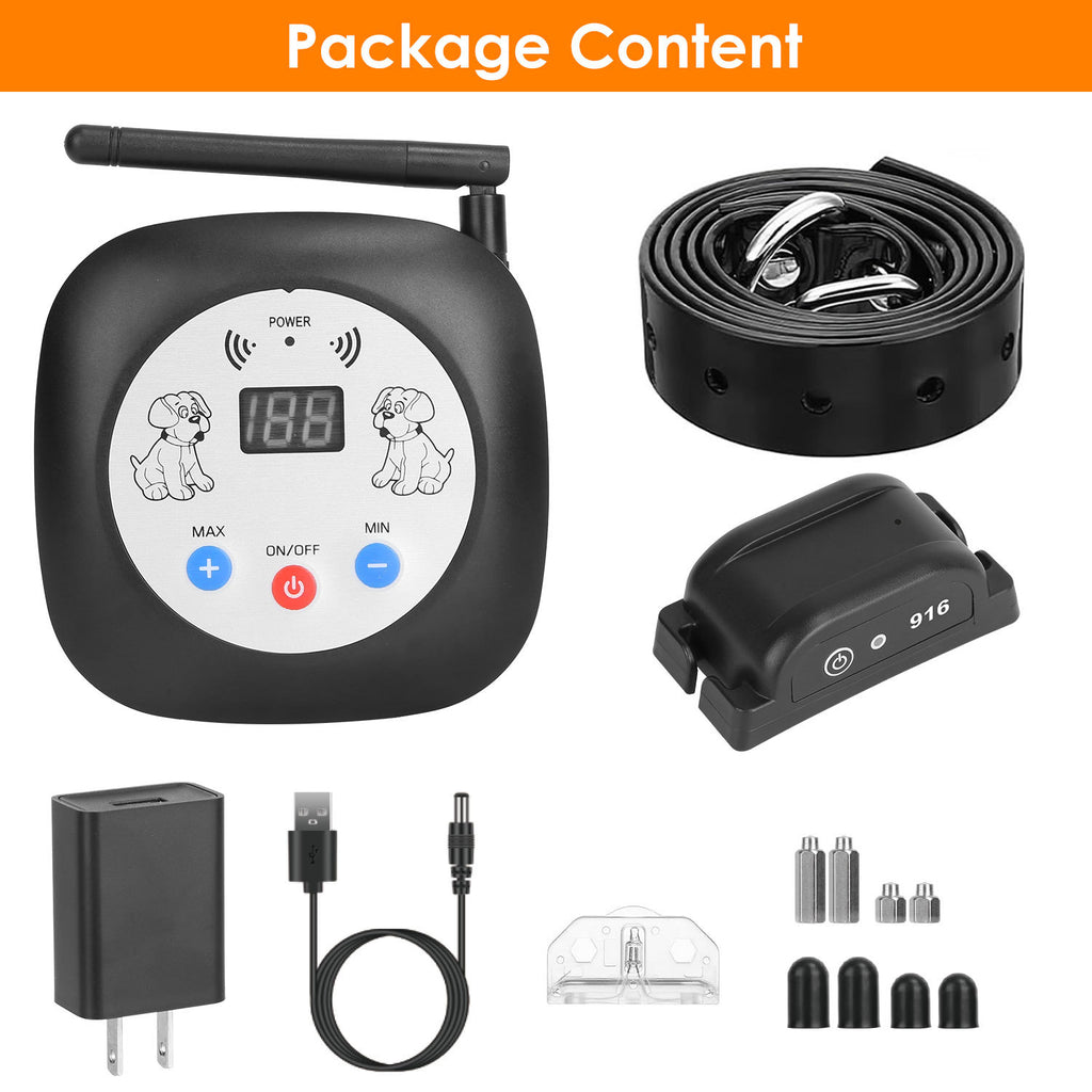 Electric Wireless Dog Fence System with GPS - 328FT Range