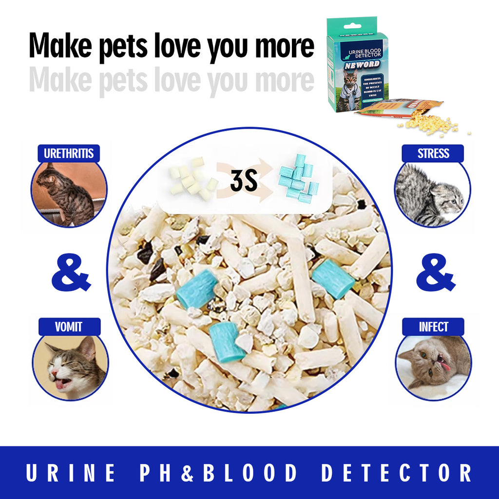 Smart Cat Litter: Self-Checking Particles for Health & Hygiene