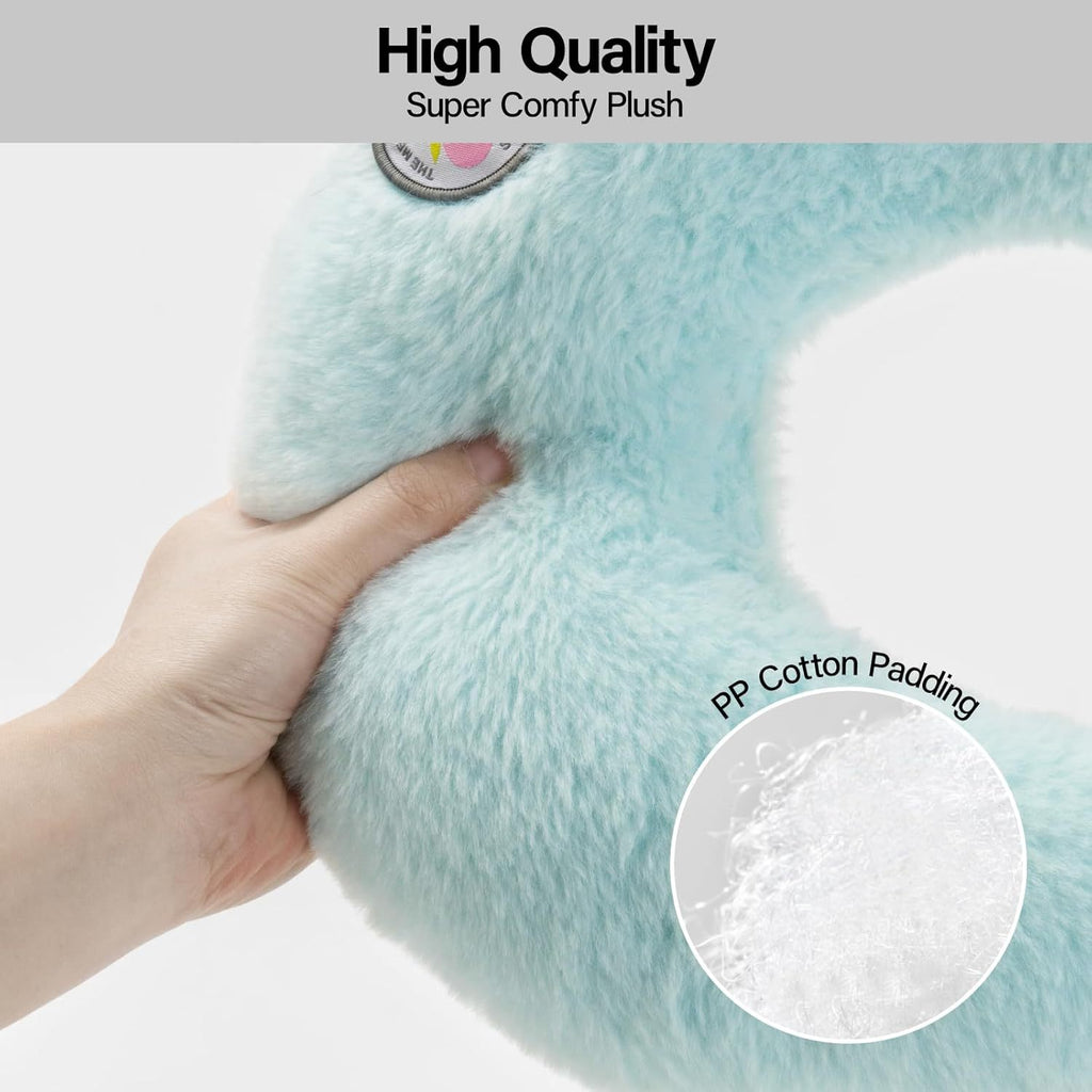 MEWOOFUN U-Shaped Orthopedic Pet Pillow - Blue