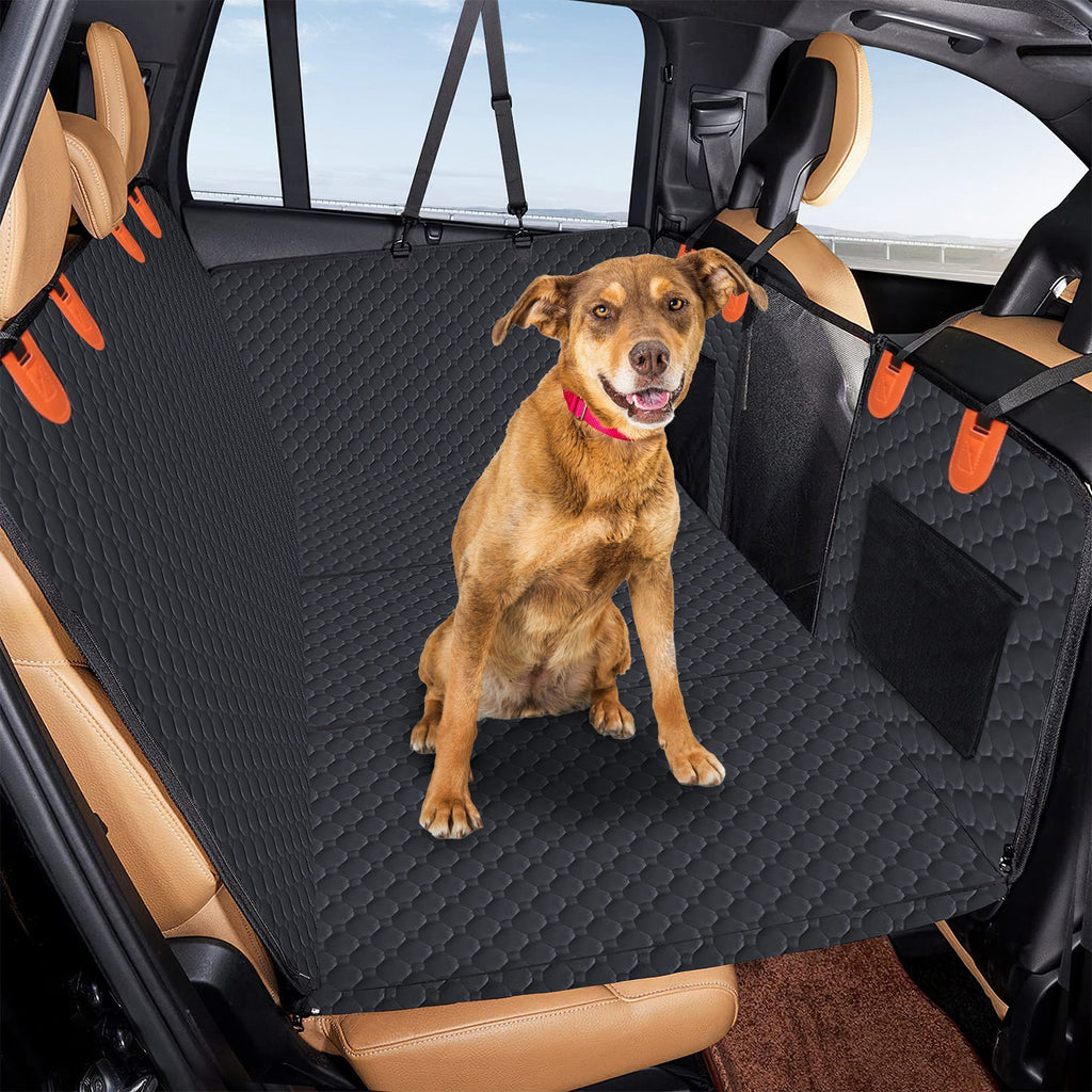 Waterproof Dog Car Seat Cover with Mesh Window