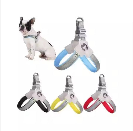 Adjustable Reflective Dog Harness with Leash Set