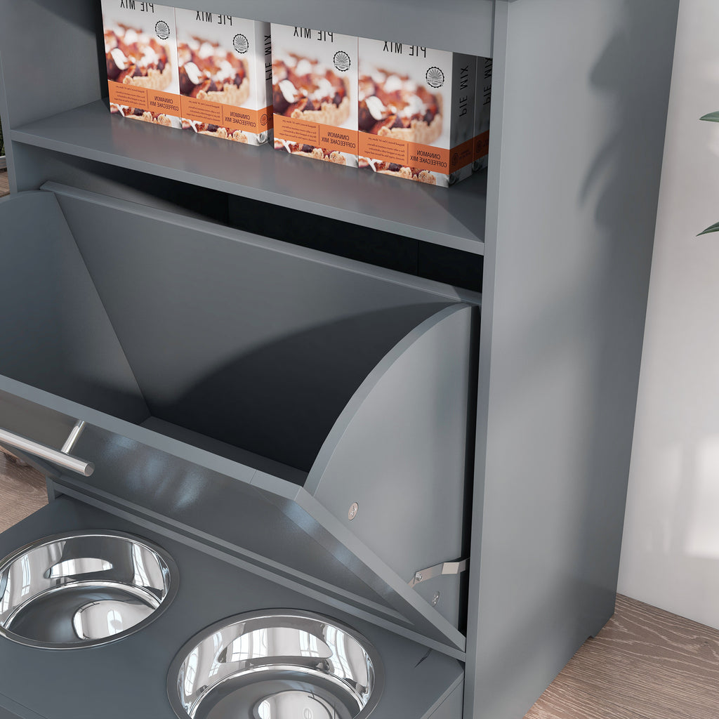 Premium Pet Feeder Station with Storage Locker