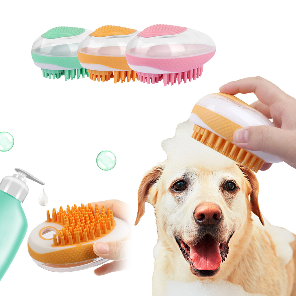 2-in-1 Pet Bath Brush & Massage Comb