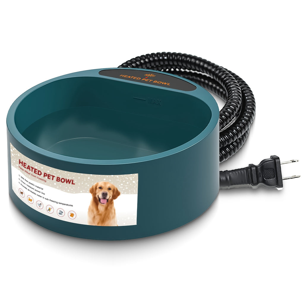 Heated Water Bowl for Pets - 74.4oz IP67 Waterproof Thermal Bowl
