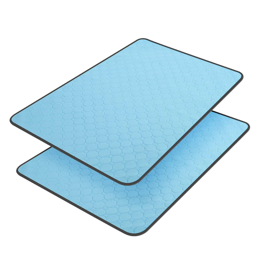 Washable Dog Training Pads - Waterproof Non-Slip Mat (2 Pack, 34.5" x 23")