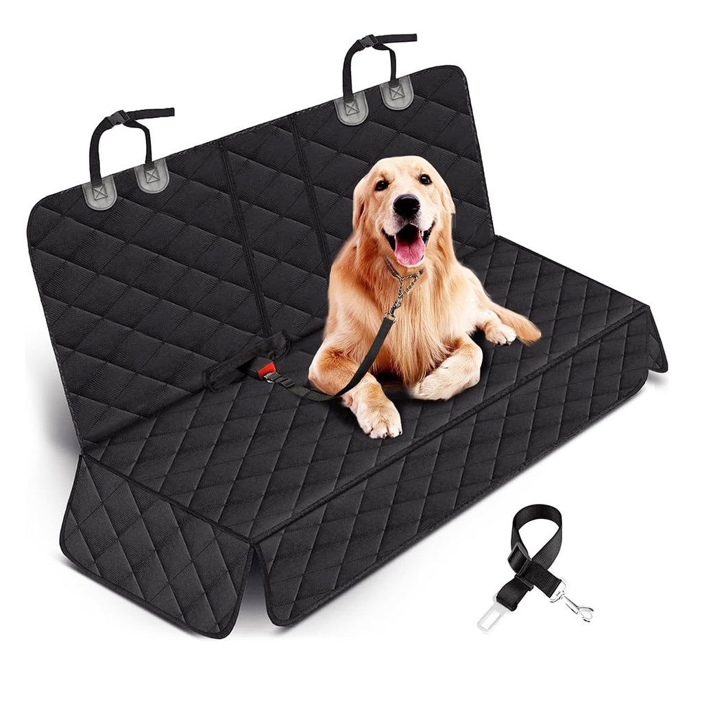 Waterproof Dog Car Seat Cover with Safety Belt