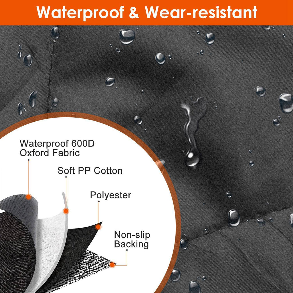 Waterproof Dog Car Seat Cover with Safety Belt